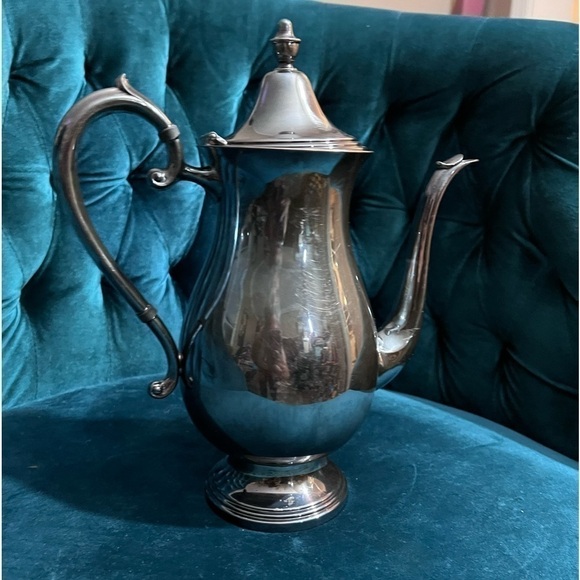 F.B. Rogers Silver Co Other - 1980s F. B. rogers silver tea pot with art deco flair